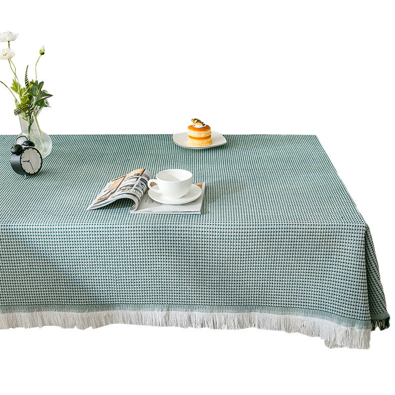 ins风桌布针织布艺餐桌布蕾丝茶几盖布感轻奢书桌台布长方形,淘宝优惠券,粉丝福利购,淘宝优惠卷