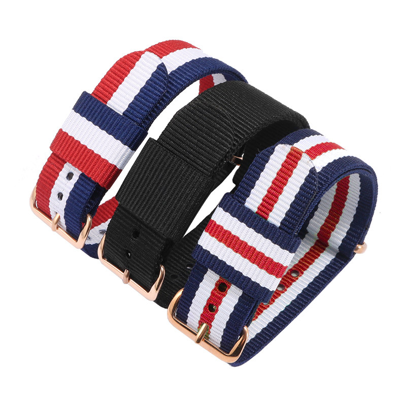 尼龙手表带适配dw丹尼尔男女表链 古图配件