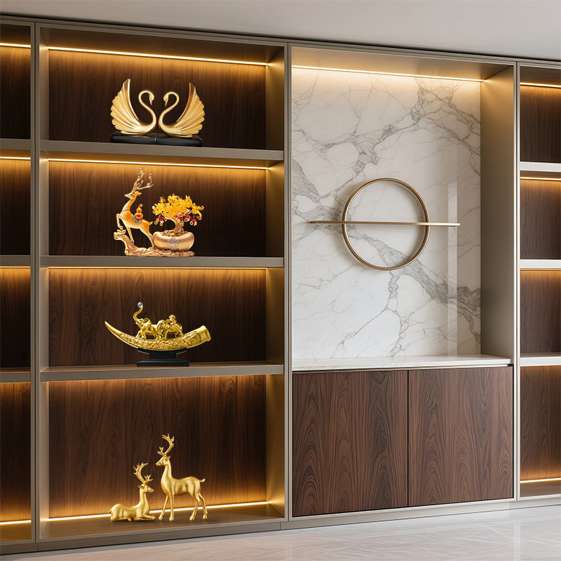 新中式客厅酒柜摆件轻奢高档家居软装背景墙展示柜装饰摆放工艺品,淘宝优惠券,粉丝福利购,淘宝优惠卷
