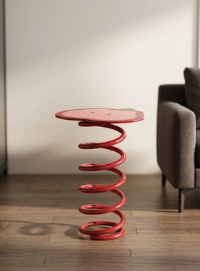创意苹果造型红色弹簧装饰摆件