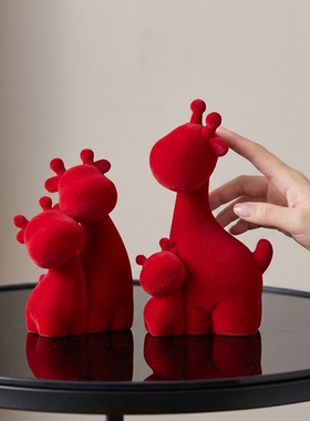 毛毡钩针编织可爱小鹿摆件