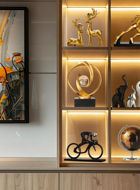 轻奢高档家居软装展示柜摆件