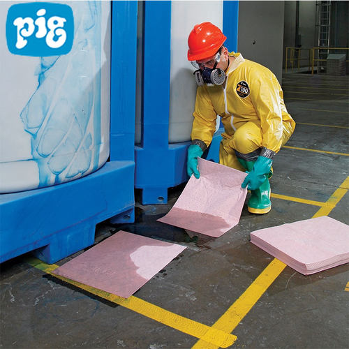 NEWPIG MAT302 New Pig 纽匹格 防化学吸污垫 吸强酸碱化学液体 - 图1