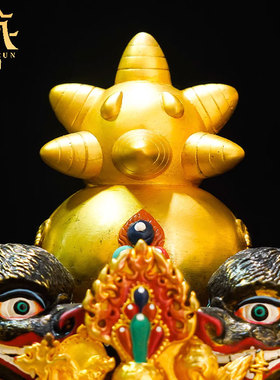 藏村室内装饰艺术桌面铜摆件