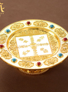 藏村合金曼扎盘多款可选藏式风格