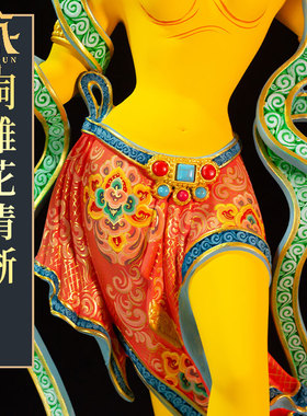 客厅家用藏村铜鎏金铜器雕像摆件