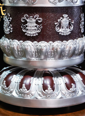 藏村藏族转轮客厅桌面转动筒转桶