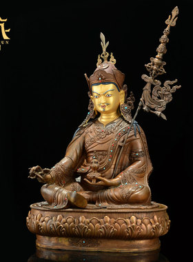 藏村红铜雕花藏式客厅铜像雕像