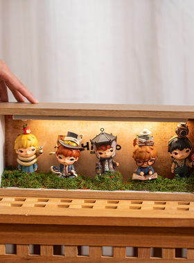 泡泡玛特小野1-7代展示盒立体相框展示场景装饰盲盒收纳盒展示盒