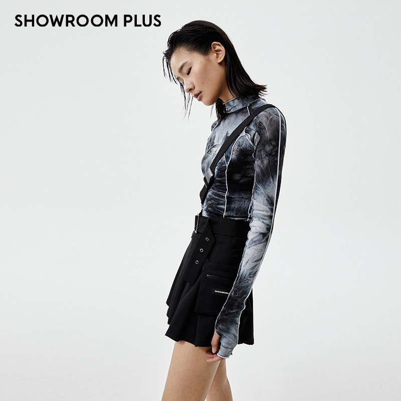 原宿风高腰女子防走光裤裙半身裙 showroomplus半身裙