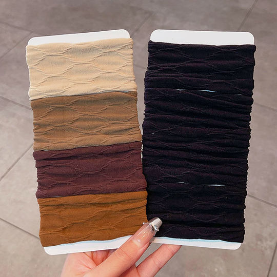 New thickened and bold hair accessories, widened hair rubber bands, hair ties, high ponytails, high elasticity and durable hair ropes