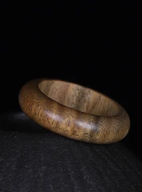 简约男女戒指饰品木质情侣绿檀木紫光檀时尚红木对戒黄花梨扳指环