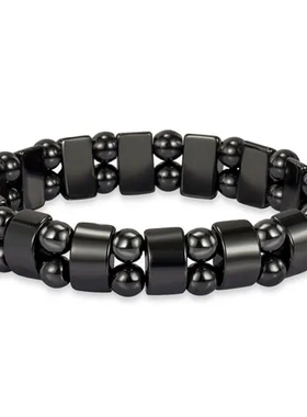 磁力热卖手链手串大小号手环磁铁石双面跨境弹力绳弧形