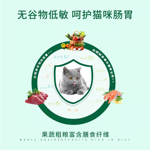朗仕猫粮幼猫成猫粮1.5kg英短蓝猫美短猫饭试吃通用型无谷粮3斤 - 图2