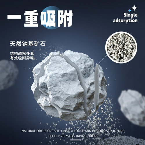 朗仕钠基矿砂猫砂膨润土活性炭4.5kg除臭低尘经济实惠矿石猫砂9斤 - 图1