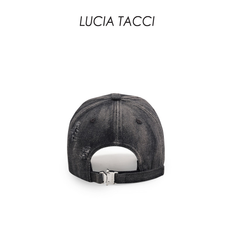 【佳敏佳雪直播专享】LUCIA TACCI  水洗牛仔复古时髦棒球帽,淘宝优惠券,粉丝福利购,淘宝优惠卷
