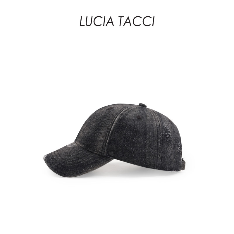 【佳敏佳雪直播专享】LUCIA TACCI  水洗牛仔复古时髦棒球帽,淘宝优惠券,粉丝福利购,淘宝优惠卷