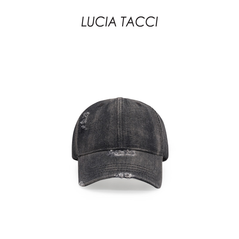 【佳敏佳雪直播专享】LUCIA TACCI  水洗牛仔复古时髦棒球帽,淘宝优惠券,粉丝福利购,淘宝优惠卷