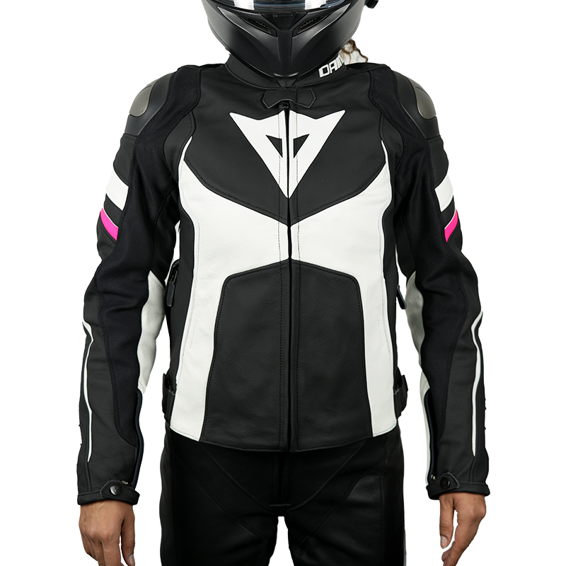 DAINESE/丹尼斯AVRO 4女士皮衣牛皮摩托车骑行服冬季保暖防摔夹克