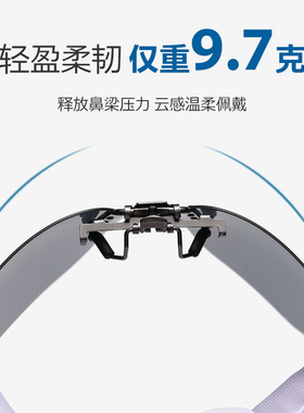 2025新款太阳镜夹片开车可上翻女绿色偏光墨镜近视夹片钓鱼男