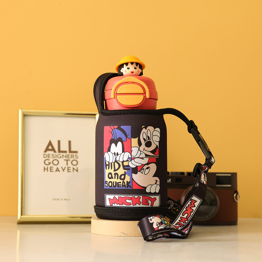 硬底加固杯套适配开口笑600ML手提斜挎卡通保护套水壶袋子配件新,淘宝优惠券,粉丝福利购,淘宝优惠卷