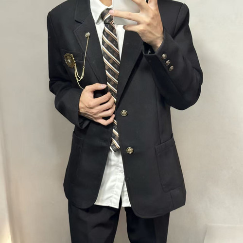 今治图南馆原创日系学院风多色色两粒扣DK西装制服套装校供感正版 - 图0