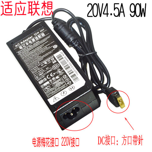 适用联想ThinkPad笔记本电源适配器20V4.5A电脑充E431T440方口90W - 图3