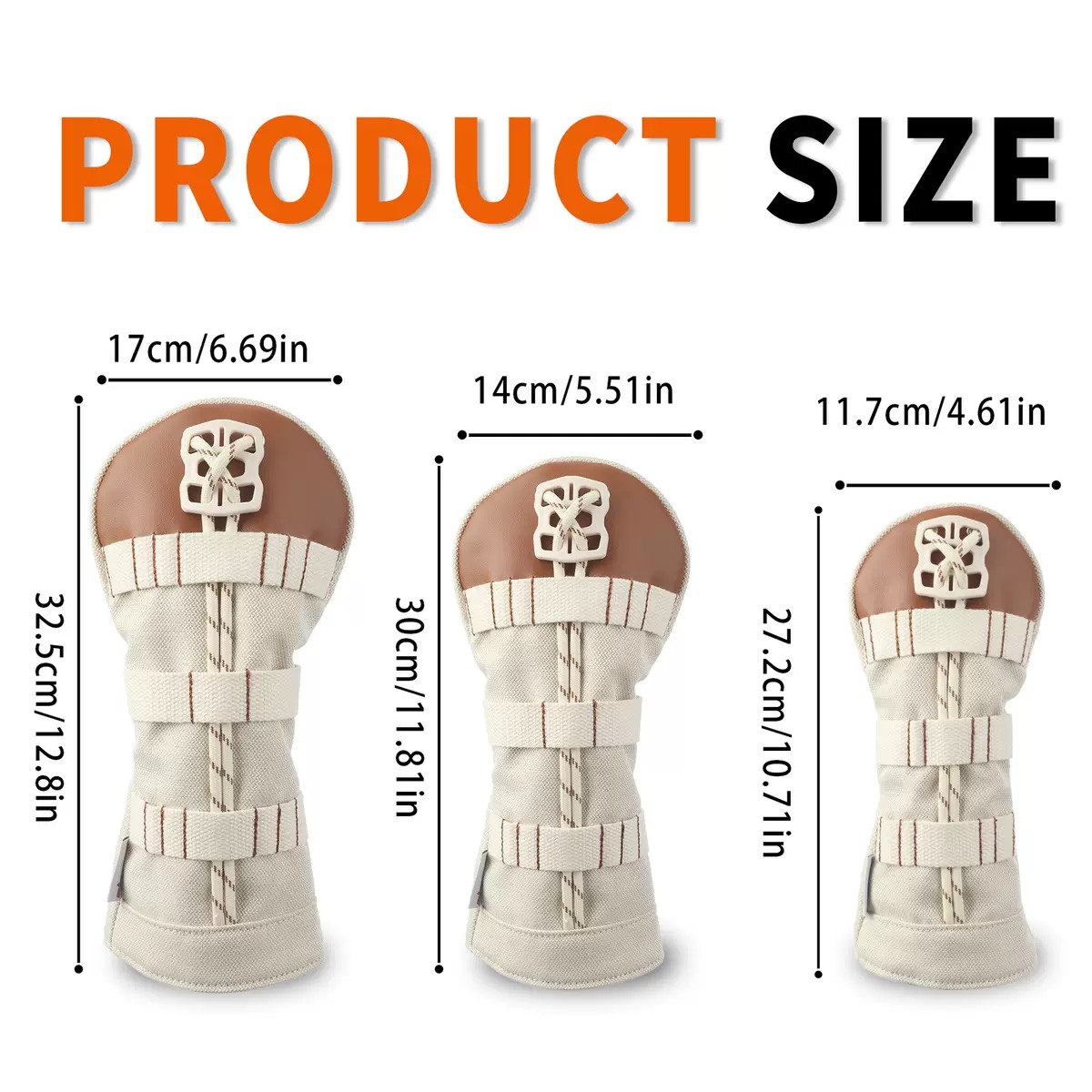 新款高尔夫木杆套杆头套一号木可收纳球钉果岭叉多功能球杆保护套 - 图2