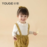 Youge Young Songs Songs Math и Maddler Fashion Petal Petal Pullover Top Top 2022 весна и осенью новая детская модная базовая рубашка