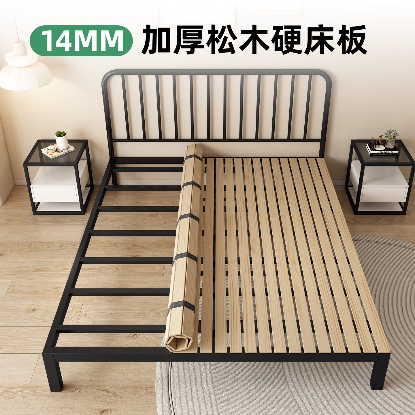 排骨架加密床板全实木护腰护脊软床变硬神器榻榻米地垫硬板床垫 - 图2
