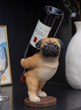 红酒架摆件欧式风格吧台动物置物多功能酒瓶架创意客厅酒柜装饰品