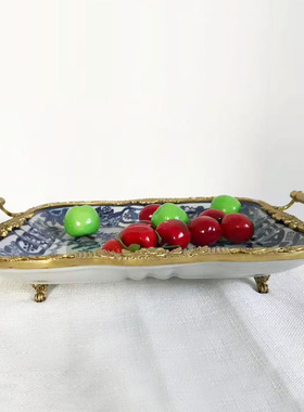 欧式风托盘客厅茶几艺术装饰品