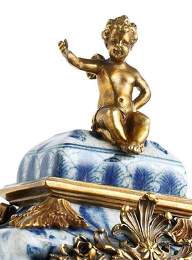 欧式新古典风高档软装座钟工艺品