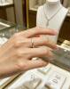 999 sterling silver ultra-fine flat handmade twist ring for women Korean style trendy personalized ring ring limited edition