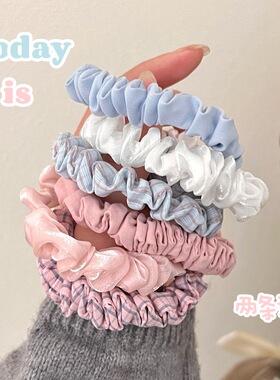 春夏季甜美发圈发绳套装小清新糖果色扎头发饰少女百搭橡皮筋