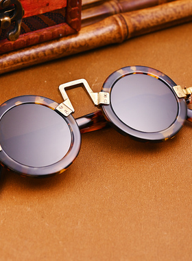 高端天然水晶眼镜全框复古