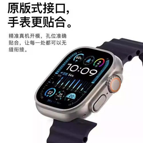 适用applewatch ultra2海洋表带iwatch9苹果S8手表S9 49mm表带 - 图1