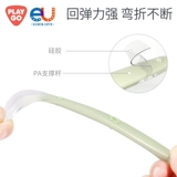 Детская силиконовая ложка для новорожденных для еды для тренировок, ковш для кормления, посуда, обеденная тарелка