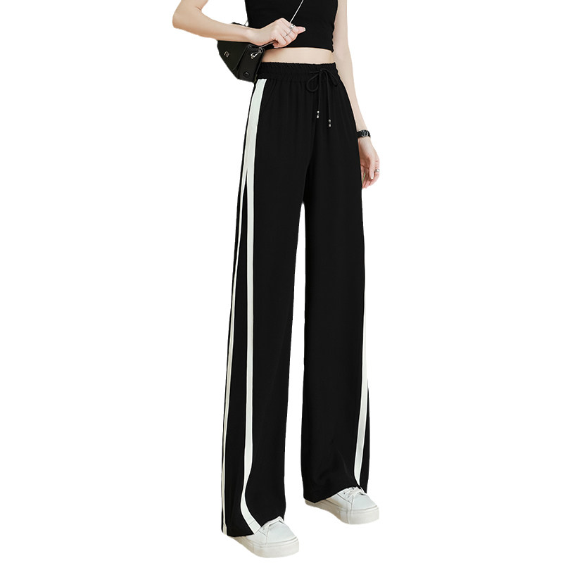 阔腿裤春秋2022新款高腰垂感运动裤 苡苜休闲裤