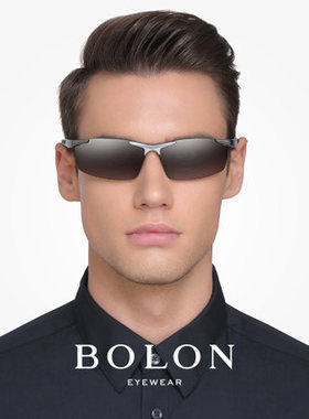 暴龙旗舰店官网偏光男半框太阳镜