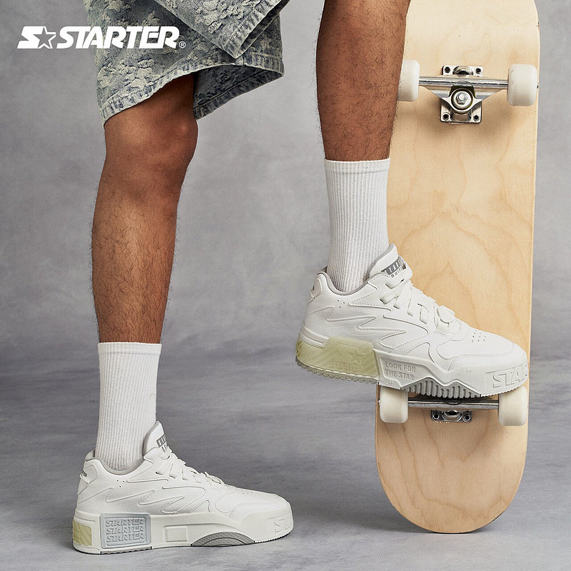 starter鹿晗同款小白鞋厚底男鞋 STARTER板鞋
