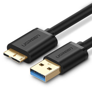 绿联usb3.0移动硬盘数据线传输双头供电快充通用索尼东芝wd希捷连接线台式笔记本电脑三星note3/s5手机延长线