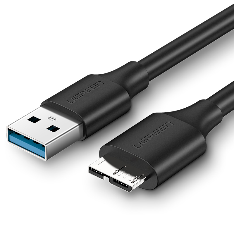 绿联维联特专卖店绿联usb3.0移动硬盘数据线充电typec连接台式笔记本电脑延长适用三星note3/s5手机西部wd东芝希捷seagate硬盘0
