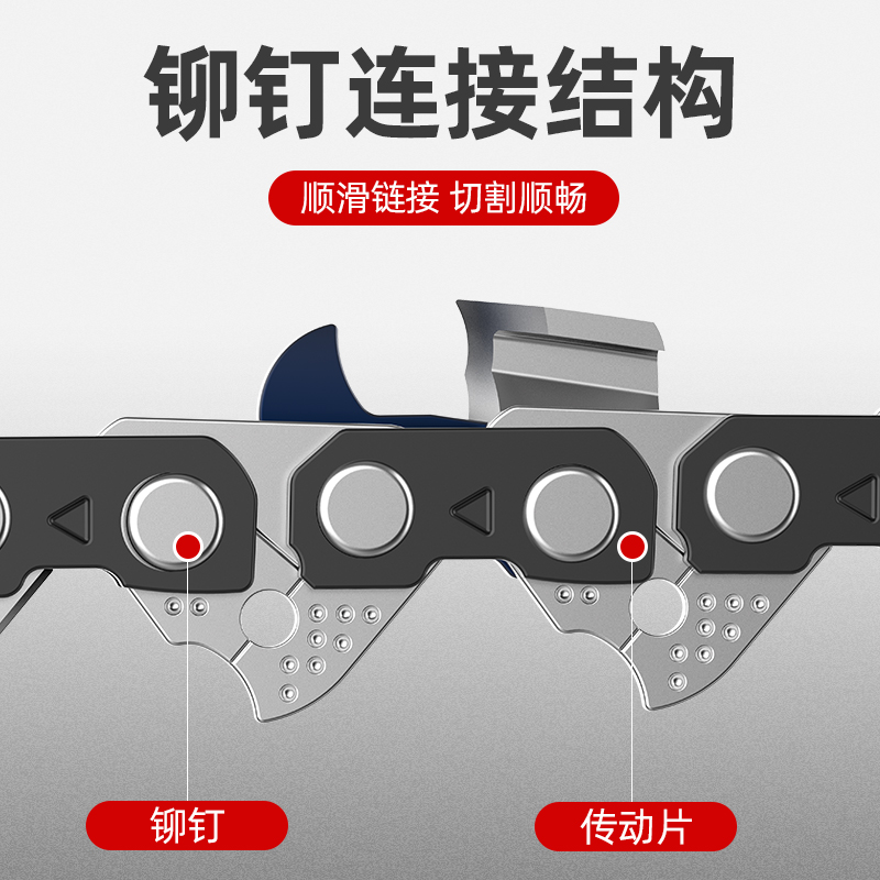 锂电锯链条18寸16寸电链锯德国原装通用进口家用导板伐木电锯4寸6 - 图1