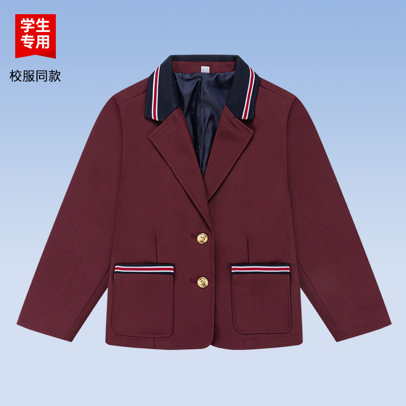 【布莱尼迪】北大附属学校中小学生英伦校服棒球服西服冲锋衣增订