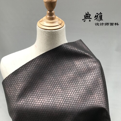 限量 古铜色仿龙鳞纹铠甲纹将军戏剧舞台COSPALY盔甲面料古装士兵 - 图3