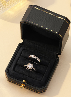 婚礼情侣仿真对戒可调节求婚