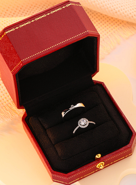 鸽子蛋钻戒婚礼求婚仿真婚戒