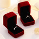 Simulated fake diamond ring wedding props bride opening