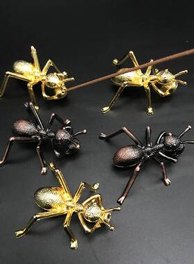 迎香缘跨境货源金属合金工艺品香插蚂蚁香插摆件线香插创意工艺品